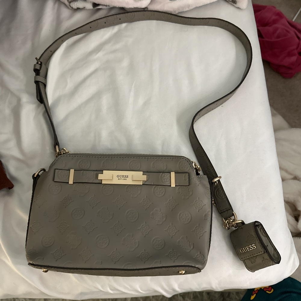 GUESS Gray Crossbody Bag